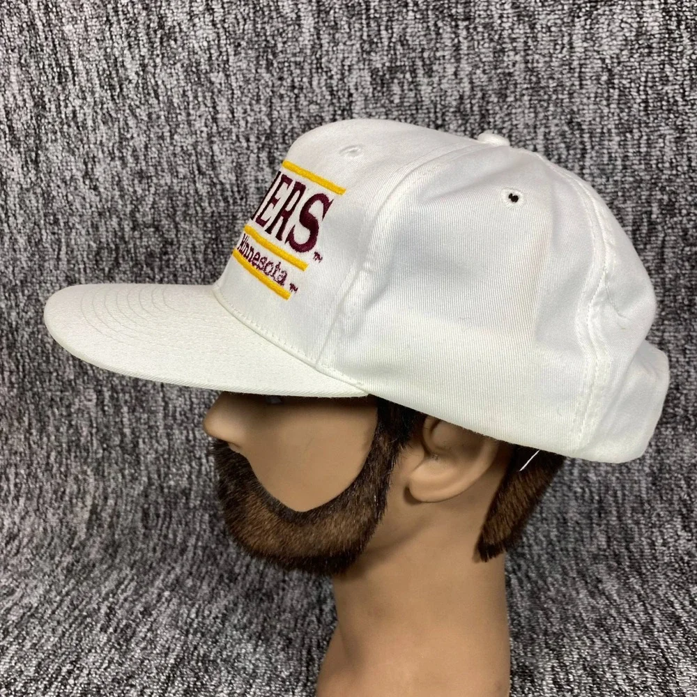 Vintage The Game Minnesota Golden Gophers The Bar Snapback Hat Cap Made Taiwan